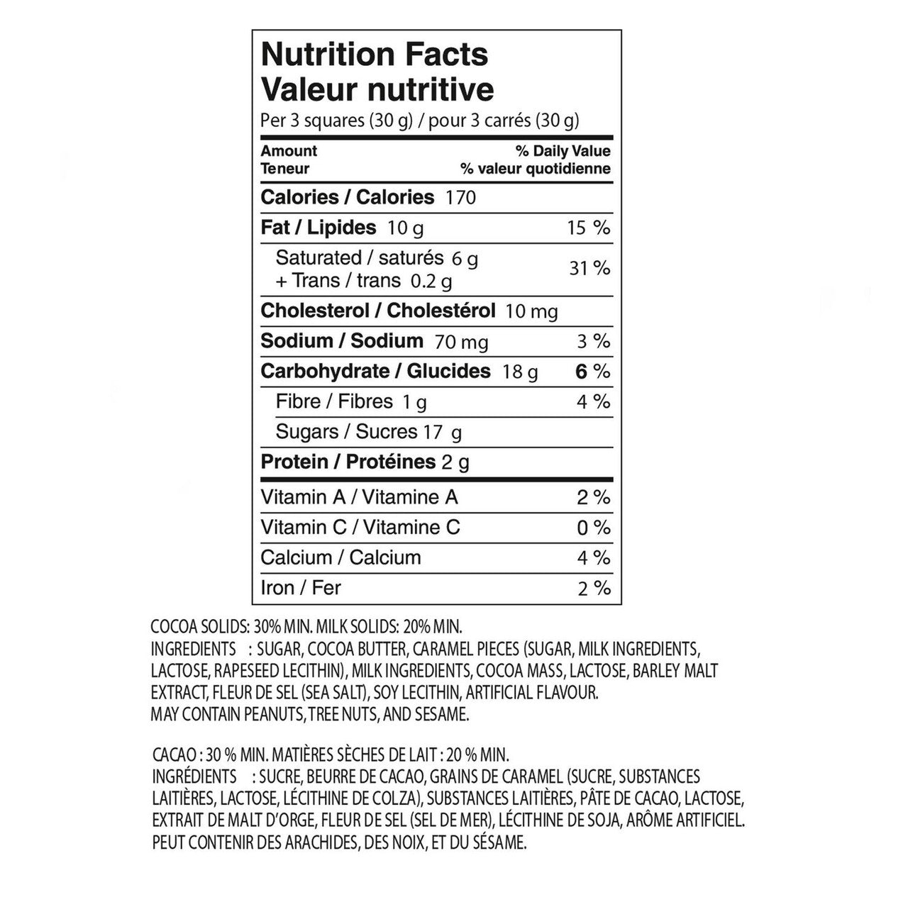 Lindt Excellence Crunchy Caramel Milk Chocolate Bar, 100g/3.5 oz. {Imported from Canada}