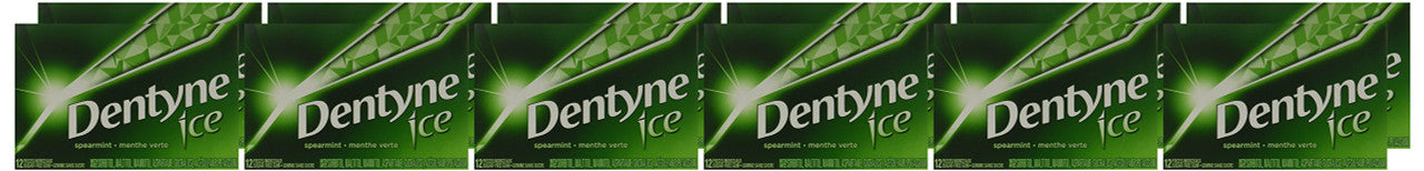 Dentyne Ice Bubble Gum, Spearmint, 12 Count {Imported from Canada}
