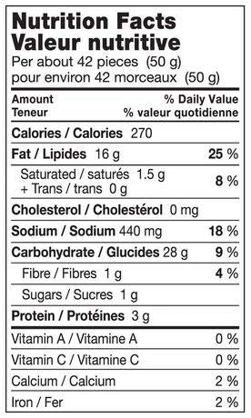 Old Dutch Crunchys Nacho Cheese Corn Snacks, 290g/10.2 oz., {Imported from Canada}