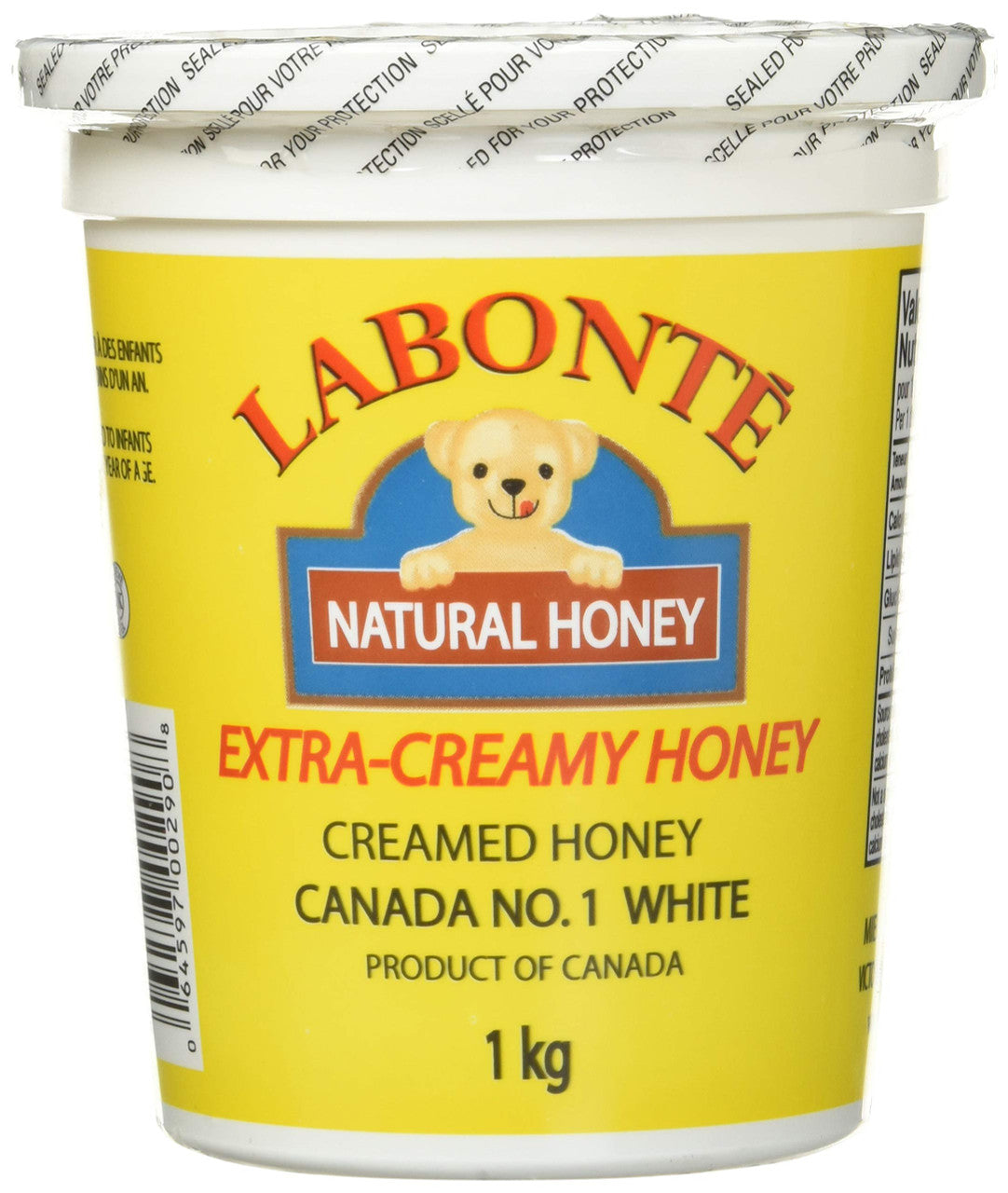 Labonte Pure & Natural Extra Creamy Honey, (1kg/2.2lbs.) {Imported from Canada}