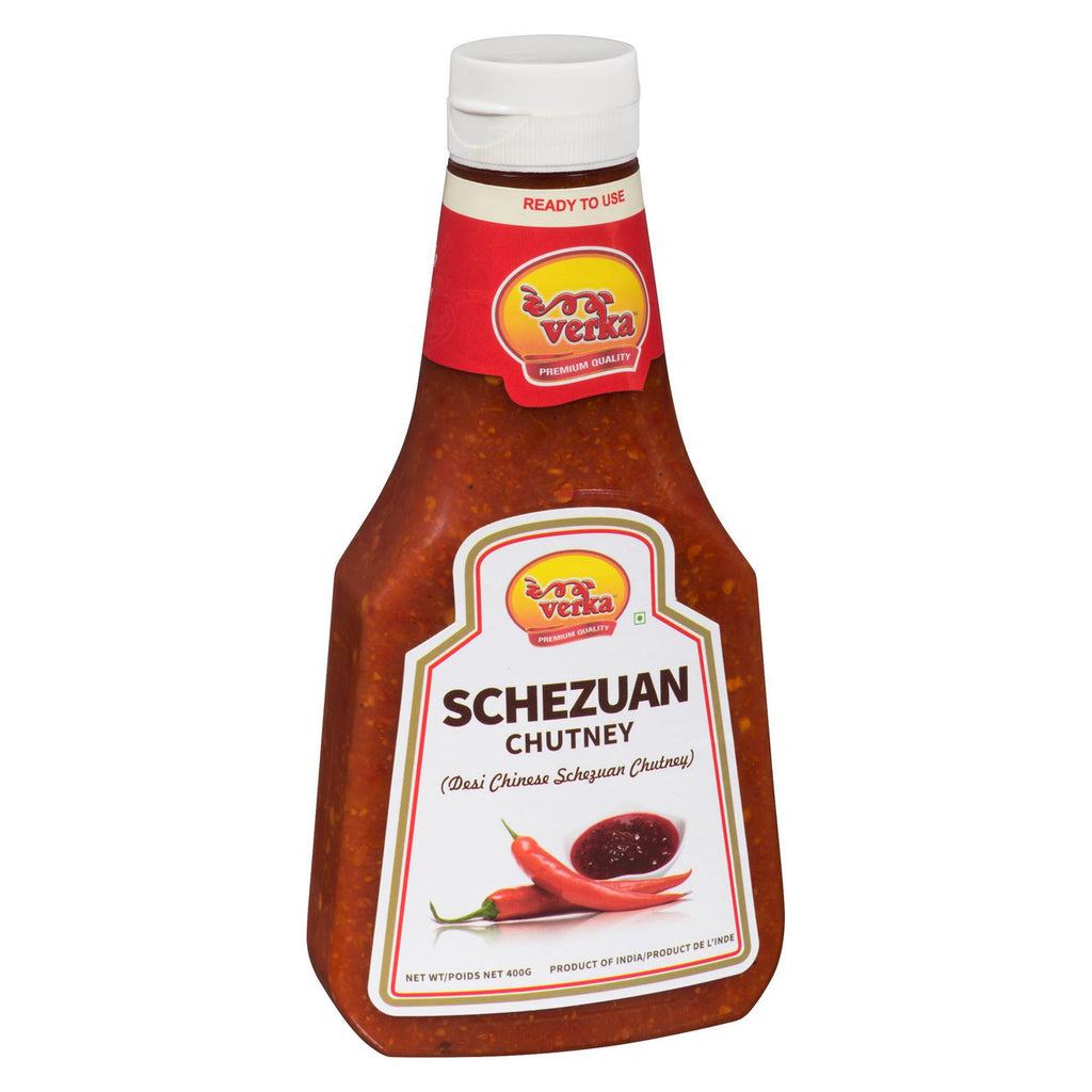 Verka Schezuan Chutney Sauce, 400g/14 oz. Bottle {Imported from Canada}