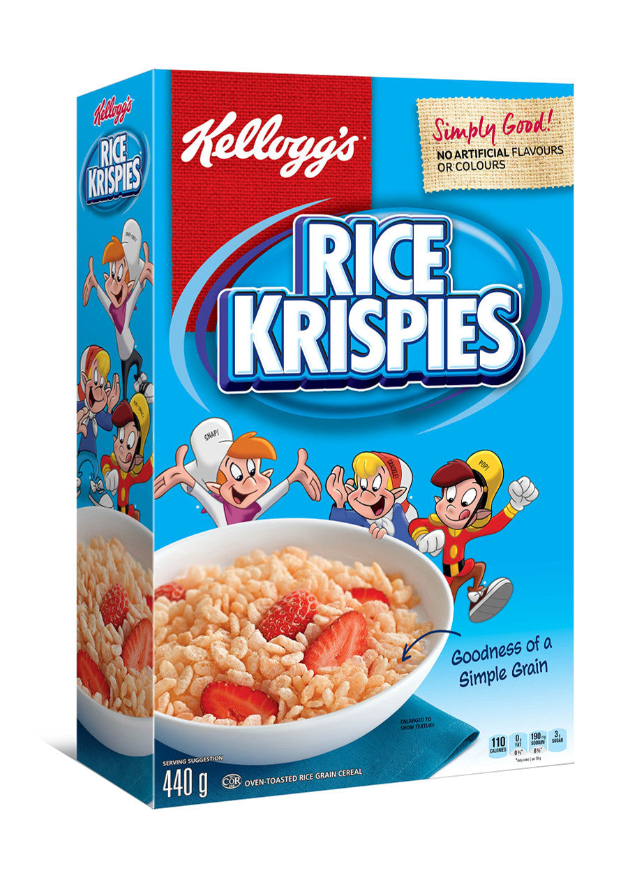 Kellogg's, Rice Krispies Cereal, 440g/15.5oz., {Imported from Canada}