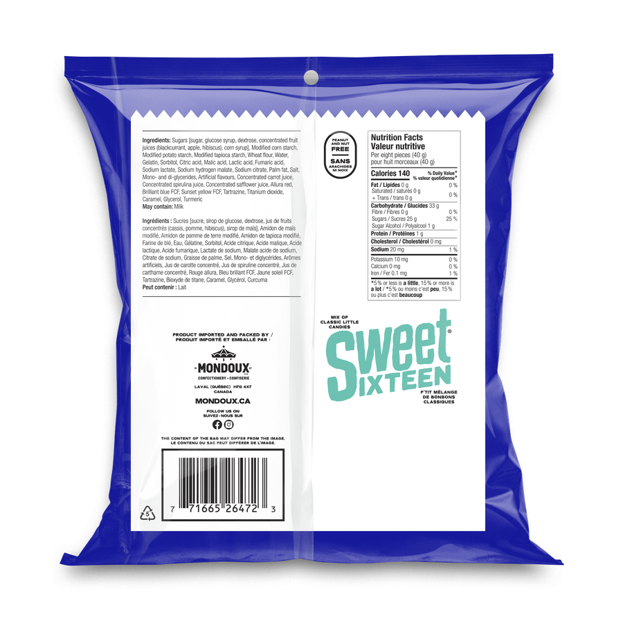 Mondoux Sweet Sixteen Sweet and Sour Mix, 185g/6.5 oz., {Imported from Canada}