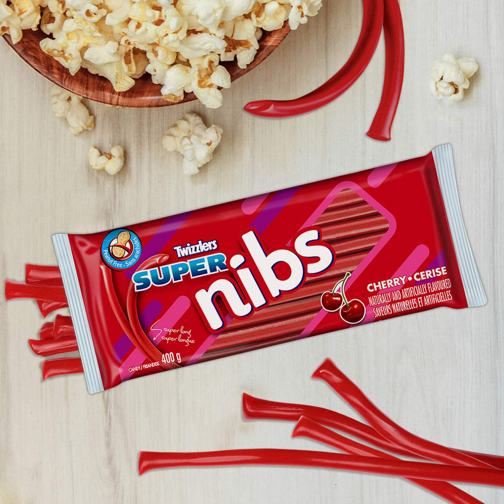 Twizzlers Super Nibs Cherry Flavored (400g /14oz per pack) {Imported from Canada}