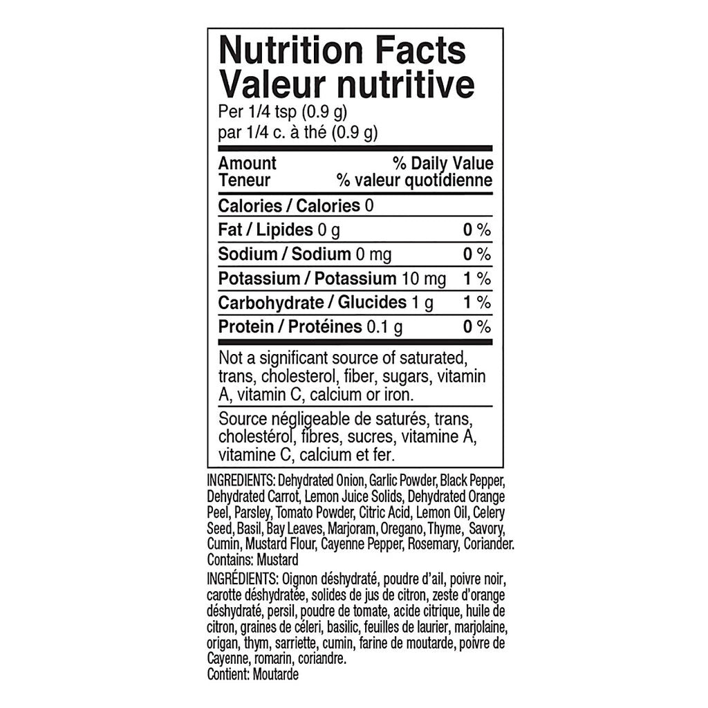 Dash Salt-Free Original Blend Seasoning, 192g/6.7 oz., Bottle {Imported from Canada}