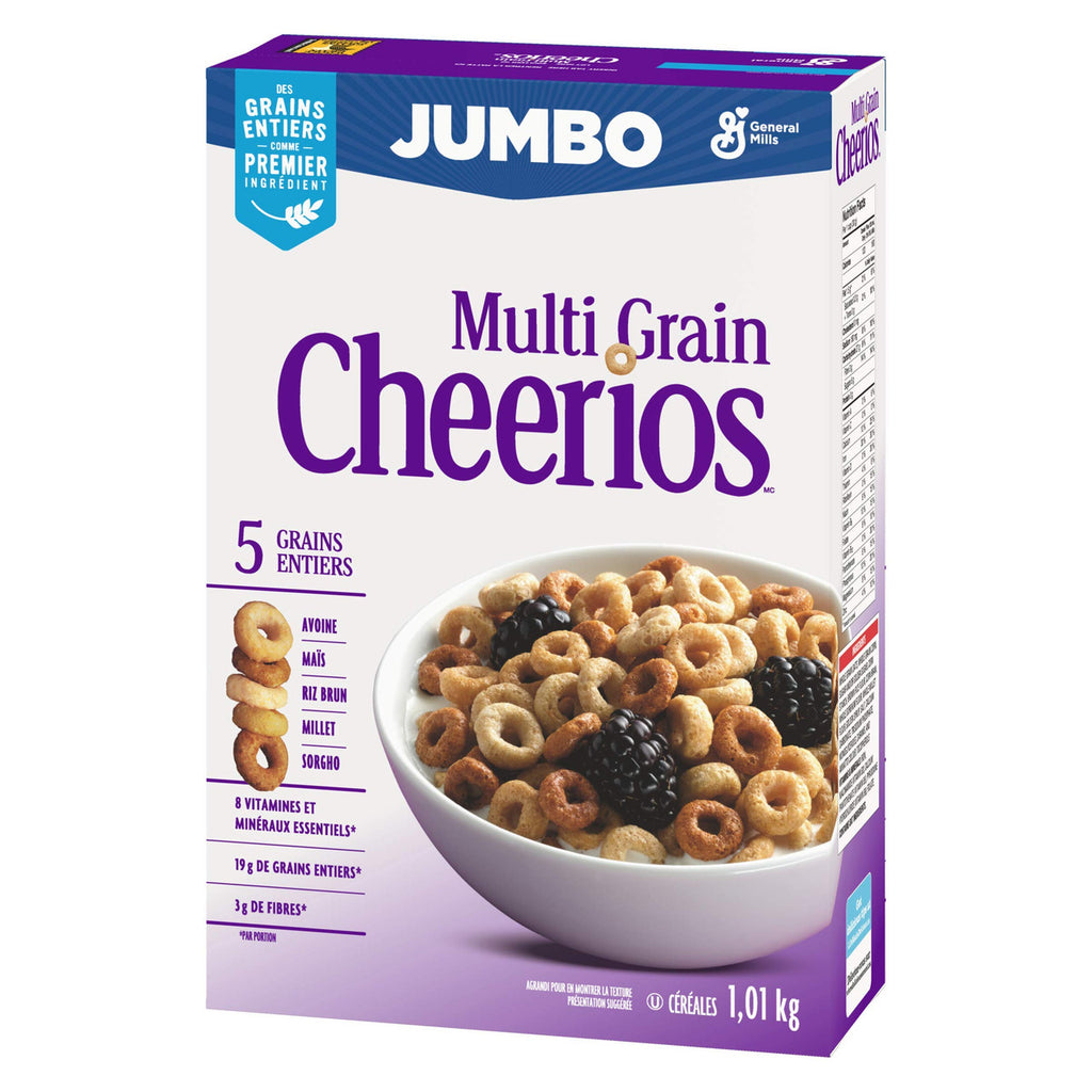 CHEERIOS Multi-Grain Jumbo, 1.01kg / 35.62oz  {Imported from Canada}