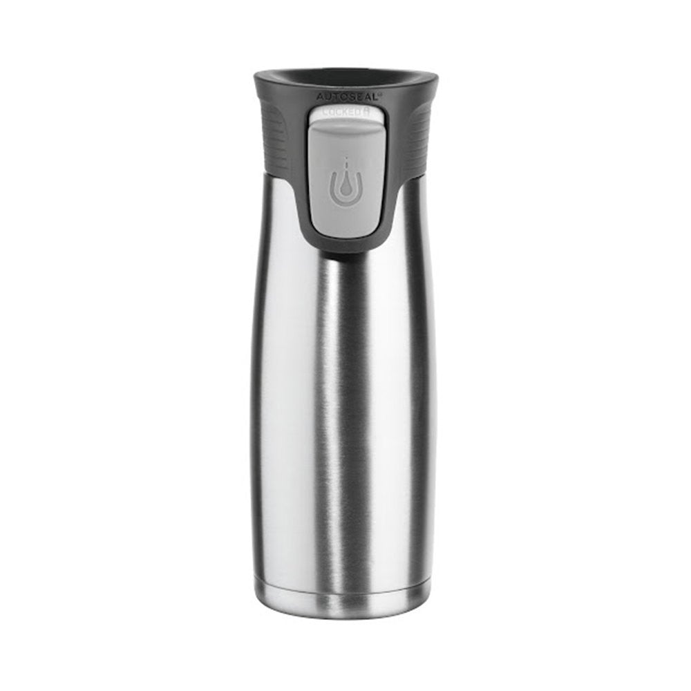Contigo 2-Pack Vacuum-Insulated Autoseal Travel, Stainless/Blue {Canadian}