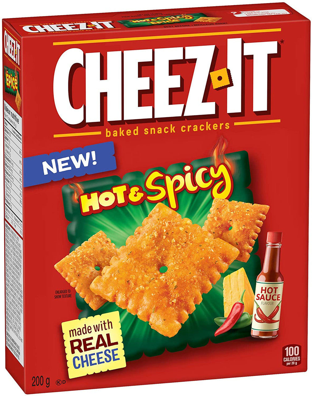 Cheez-It Hot & Spicy Crackers, 200g/7.1 oz., {Imported from Canada}