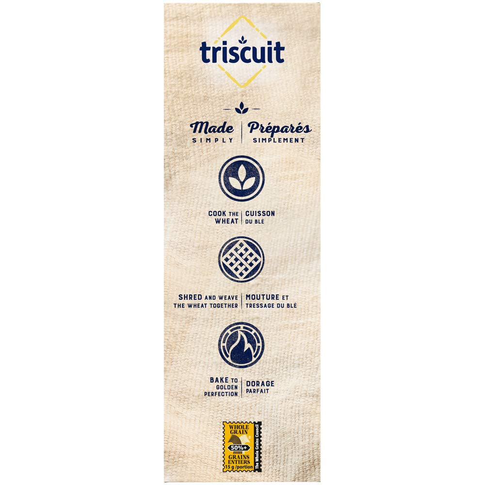 Triscuit Cracked Pepper & Olive Oil, 200g/7.1 oz., Wheat Crackers (Imported from Canada)