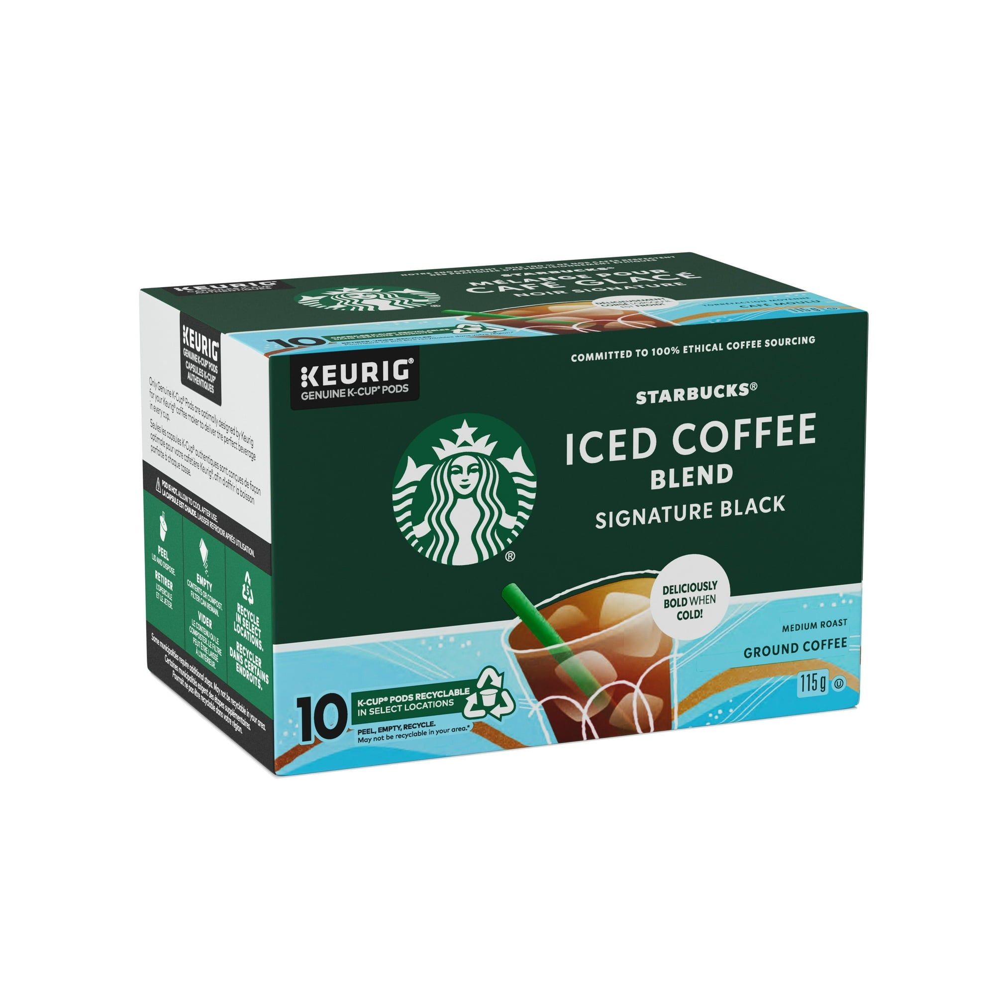 Starbucks Iced Coffee Signature Black, side of box