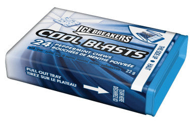 Ice Breakers Cool Blasts Peppermint Mints, 22g, 6ct (Imported from Canada)
