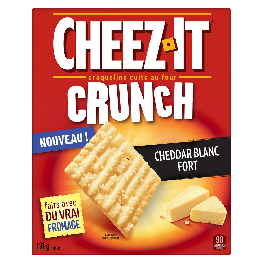 Cheez-It Crunch, Sharp White Cheddar, 191g/6.7 oz., {Imported from Canada}