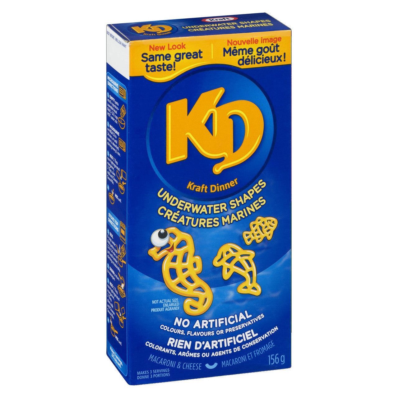 Kraft Dinner Underwater Creatures Mac & Cheese, 156g/5.5oz., (12ct) {Imported from Canada}