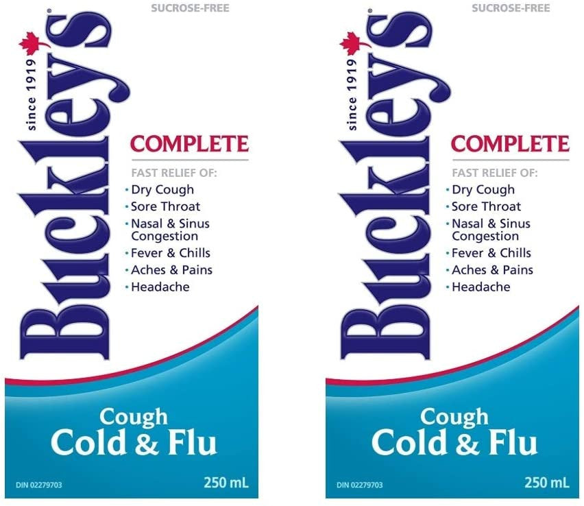 Buckley's Complete Cough Cold & Flu Syrup 2x 250mL {Imported from Canada}