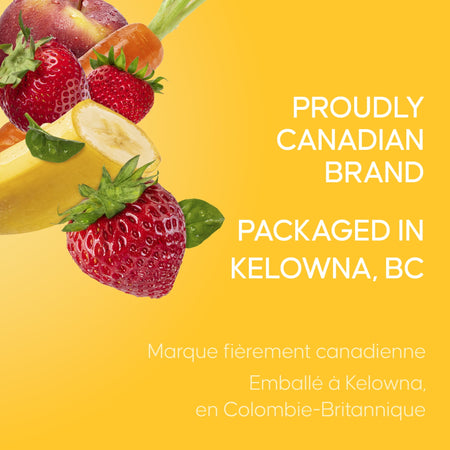 SunRype Strawberry Banana Juice Boxes Perfect for On-The-Go, 5x200ml, 1L/33.8 fl. oz. - Proudly Canadian Brand, Packed In Kelowna