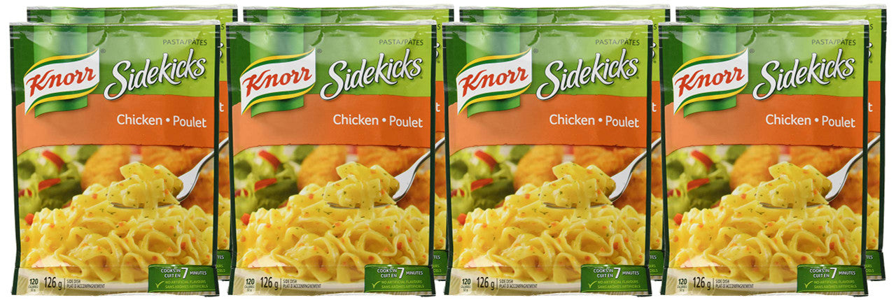 Knorr Sidekicks, Chicken Pasta Side Dish, 126g/4.4oz., 8ct, {Imported from Canada}