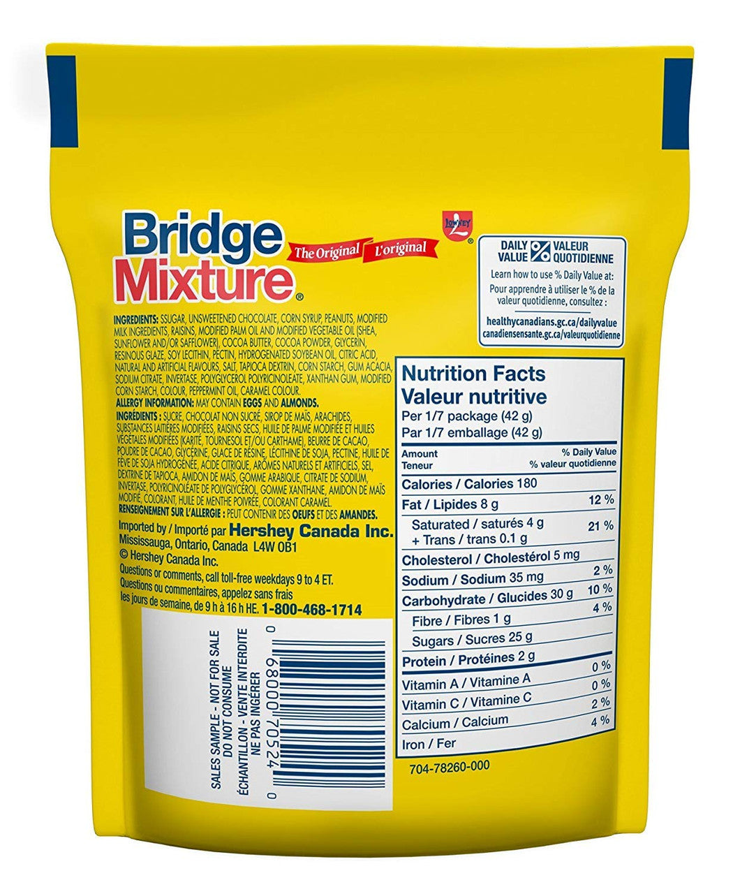 Lowney Bridge Mixture Chocolate 290g/10.2 oz., {Imported from Canada}
