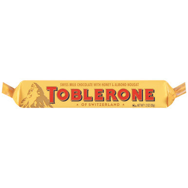 Toblerone Milk Chocolate, 1.23 Ounce (Pack of 24) {Imported from Canada}