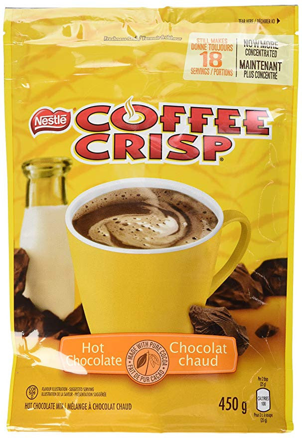Coffee Crisp Hot Chocolate Cocoa Mix 450g/15.9oz, 8ct {Imported from Canada}