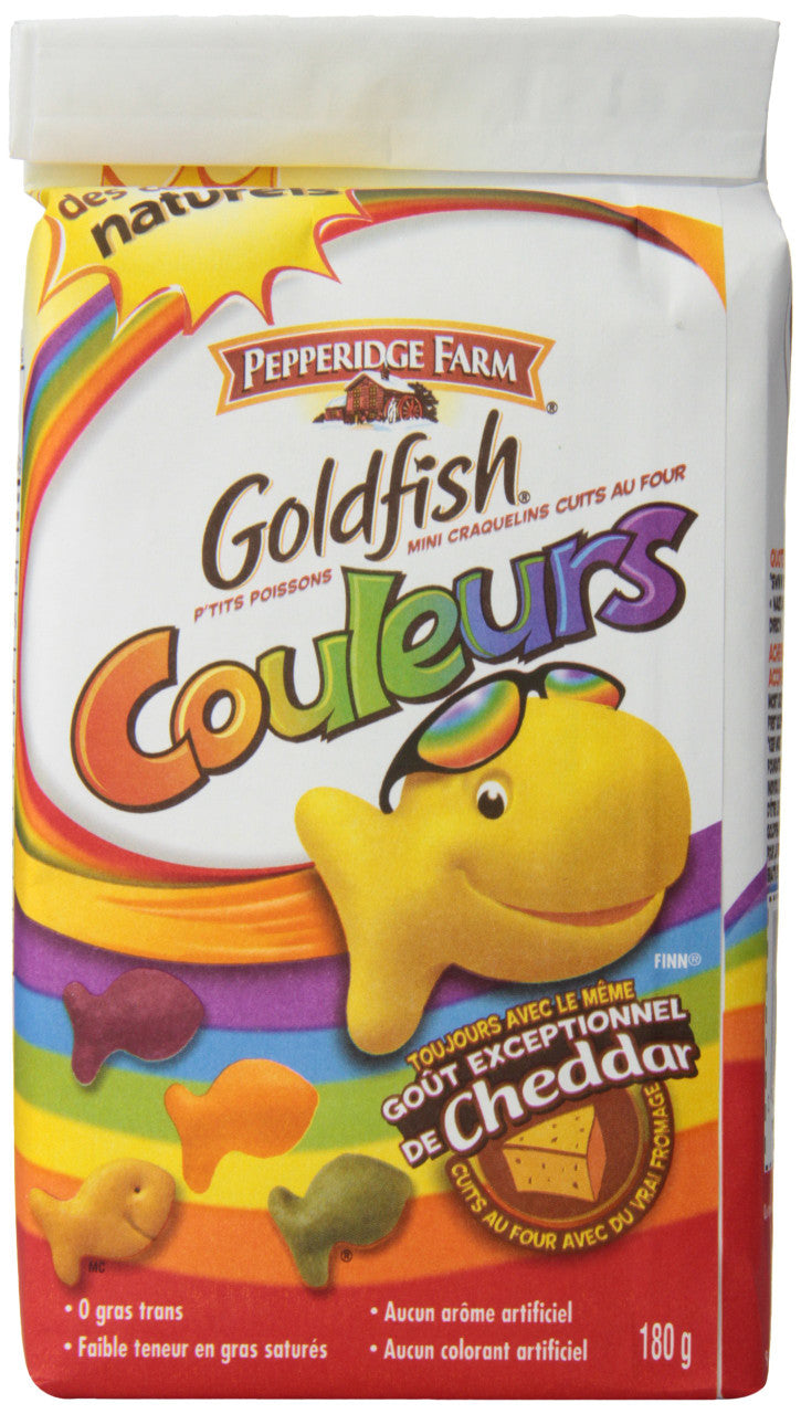 Pepperidge Farm Goldfish Crackers Colours, 180g/6.3 oz, (12pk) (Imported from Canada)