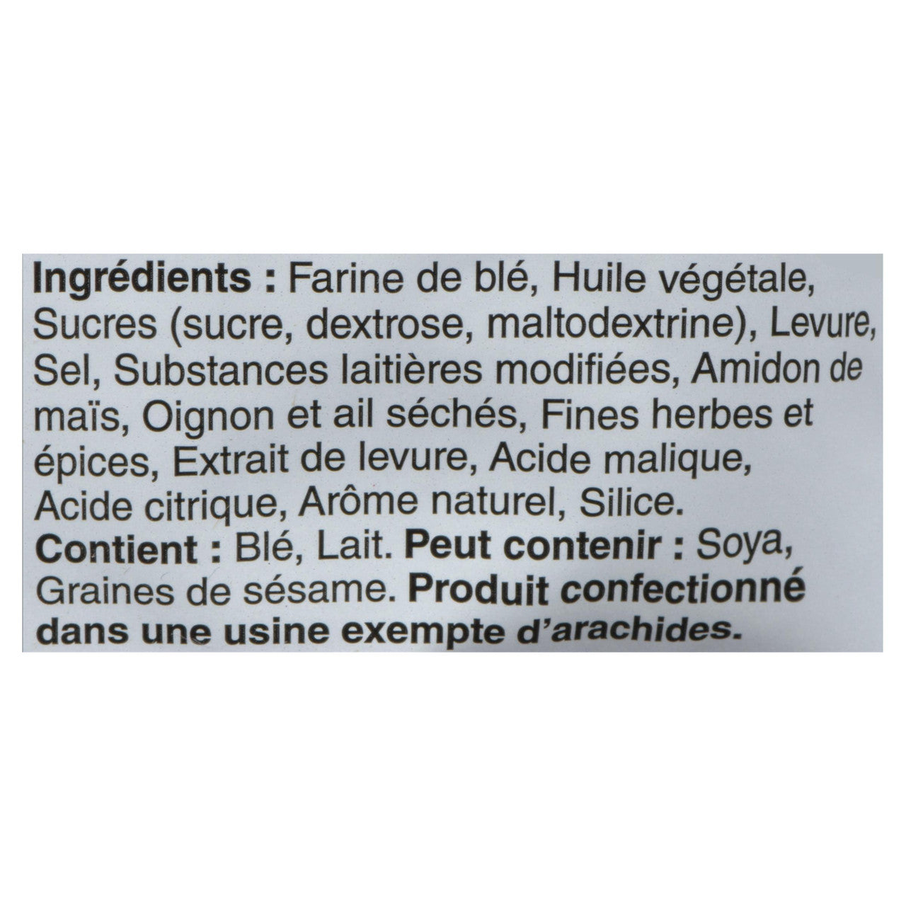 Boulangerie Grissol Baguettes Garden Herb Crackers, 120g/4.2 oz. Box  {Imported from Canada}
