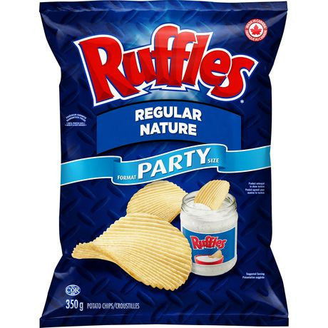 Lay's Ruffles Regular Potato Chips 350g/12.3 oz {Imported from Canada}