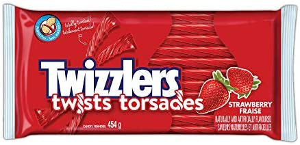 Twizzlers Strawberry Twists Licorice, Party Pack, 454g/16 oz., (Pack of 3) {Imported from Canada}