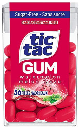 Tic Tac Gum Watermelon 27g, 12ct Tray, 324g/11.4oz. (Imported from Canada)