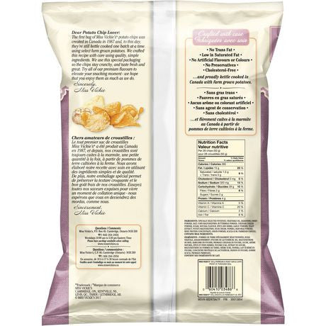 Miss Vickie's Kettle Parmesan & Roasted Garlic Chips 220g/7.8 oz., {Canadian}