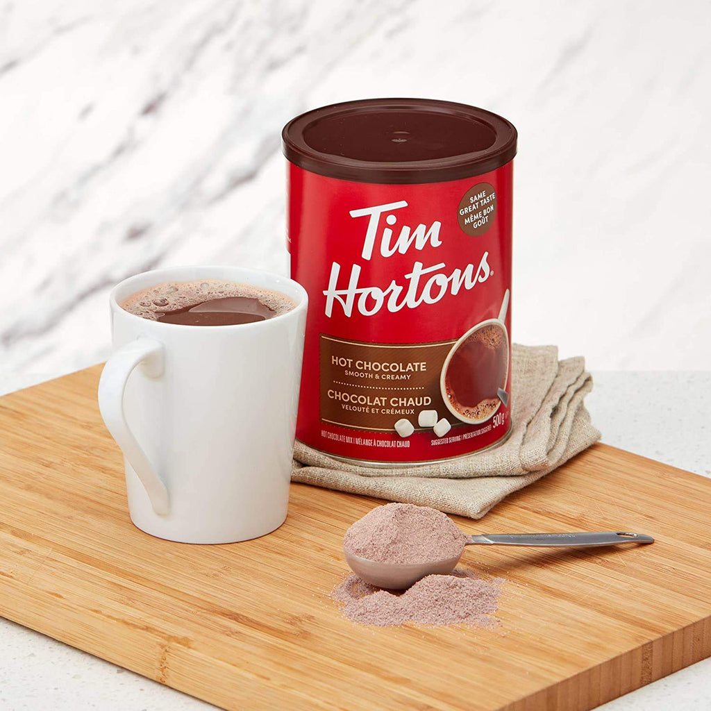 Tim Hortons Hot Chocolate Original Smooth & Creamy, 500g/17.6 oz. (Pack of 2) {Imported from Canada}