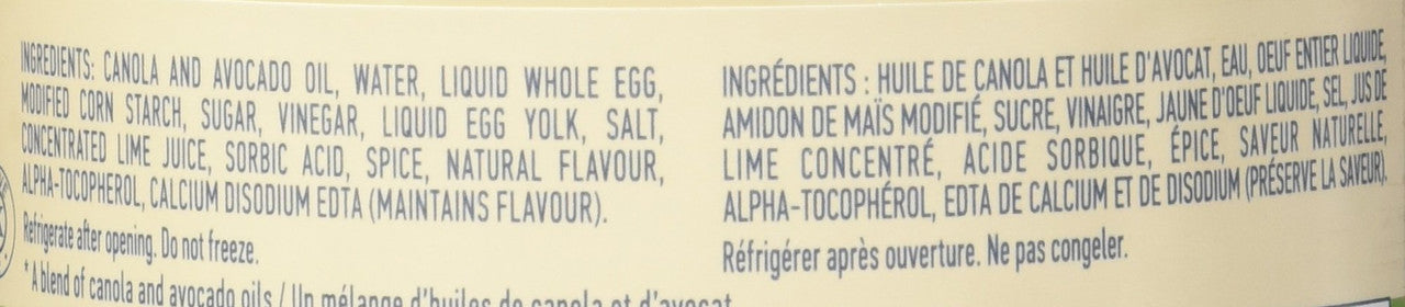 Hellmann's Avocado Oil Mayonnaise Dressing, 710ml/24 fl. oz., {Imported  from Canada}