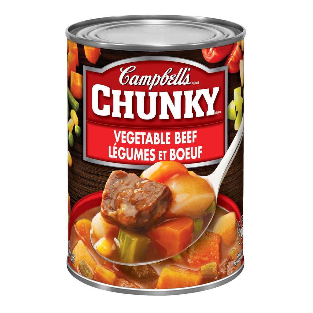 Campbell's Chunky Vegetable Beef Soup, 540ml/18.3 oz. (Imported from Canada)