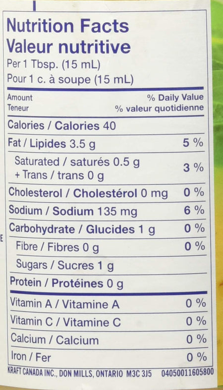 Kraft Golden Italian Salad Dressing, 3.78L/1 Gallon Jug {Imported from Canada}
