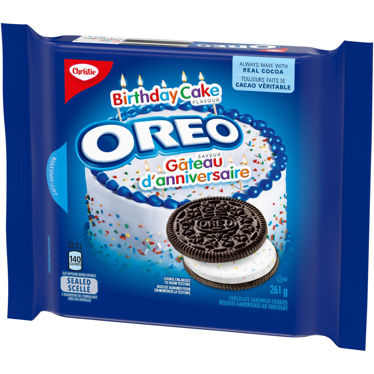 Christie, Oreo Birthday Cake Flavour Cookies, 261g/9.2 oz, Bag {Imported from Canada}