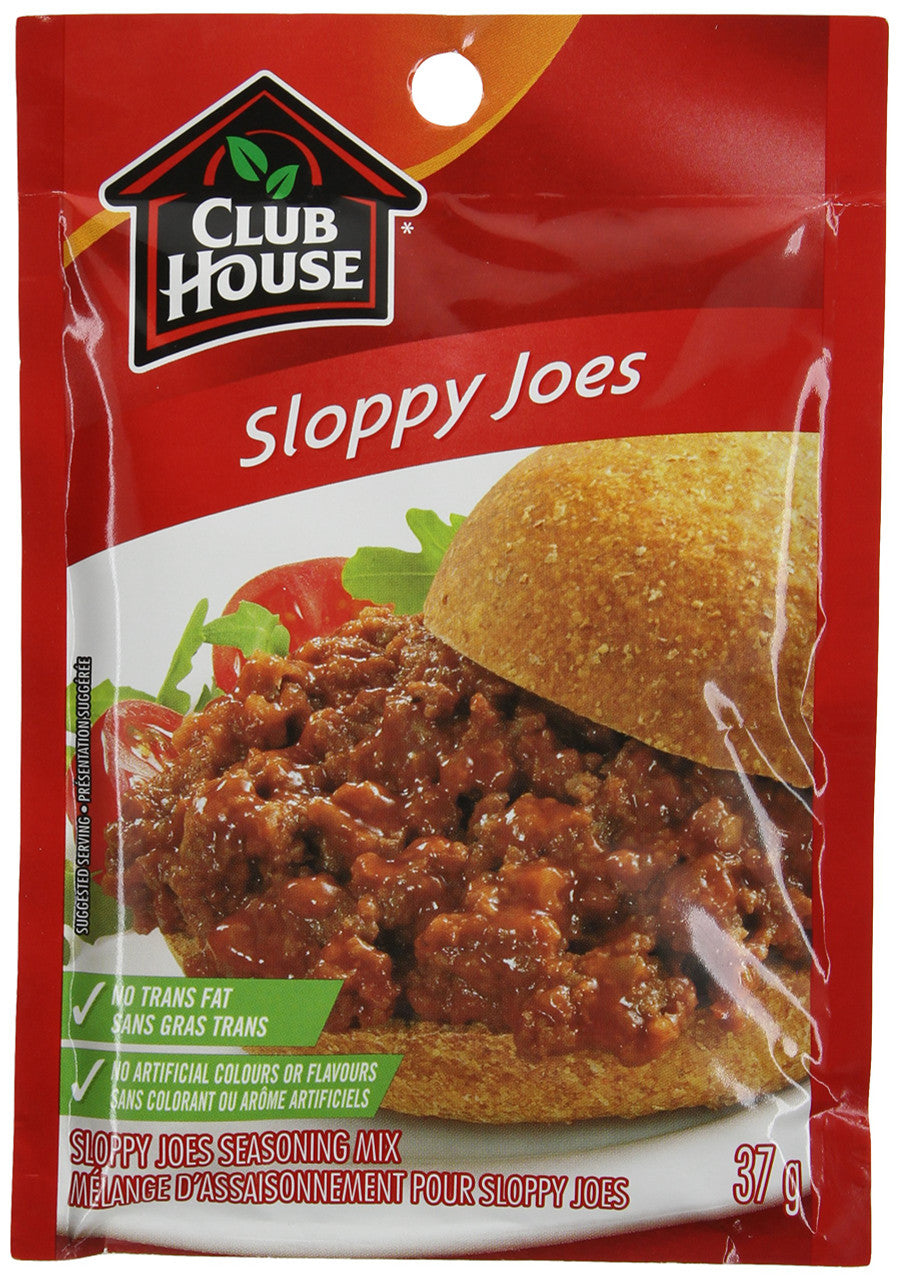 Club House Sloppy Joes Seasoning Mix, 37g/1.3oz., {Imported from Canada}