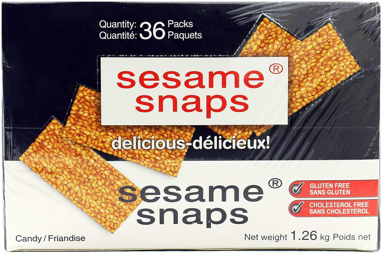 Sesame Snaps Candy (36pk X 35g), 1.26kg/2.8 lbs., {Imported from Canada}