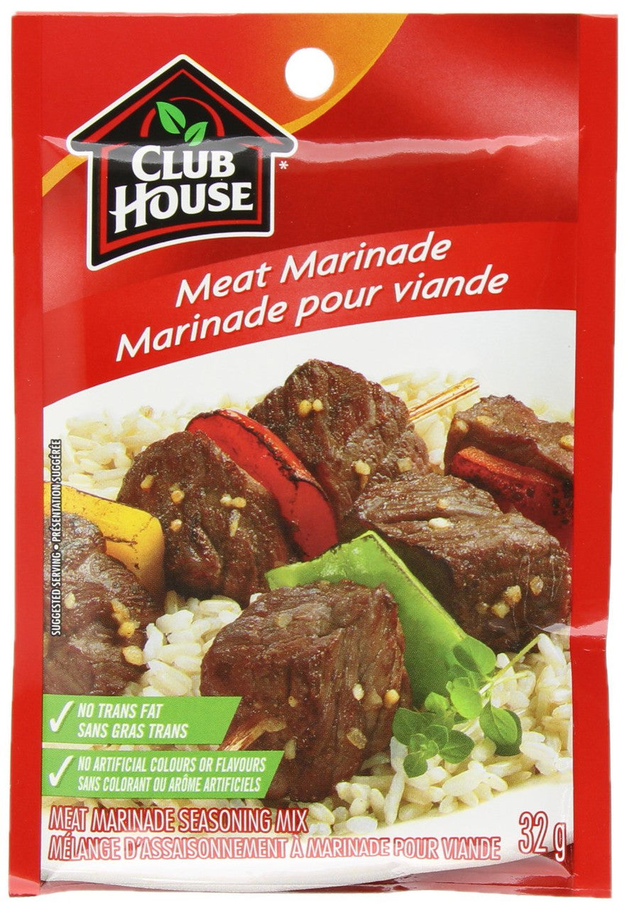 Club House Meat Marinade Seasoning Mix, 32g/1.1oz., {Imported from Canada}