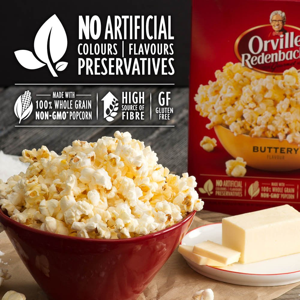 Orville Redenbacher Popcorn, Microwave Buttery (24pk. with 24 bags total) {Imported from Canada}