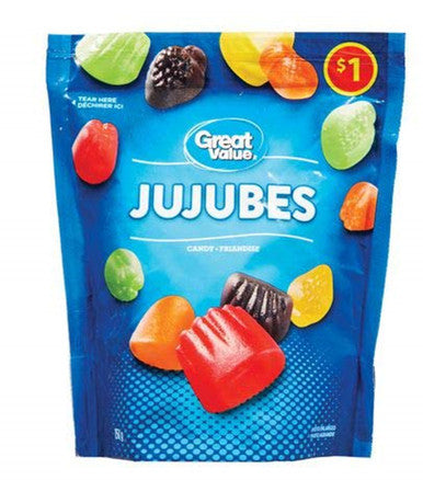 Great Value JuJubes Candy 150g/5.3 oz., (Imported from Canada)