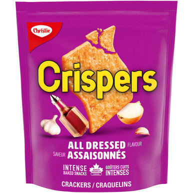 Christie Crispers, All Dressed Crackers, 145g/5.1 Ounce, Bag, {Imported from Canada}