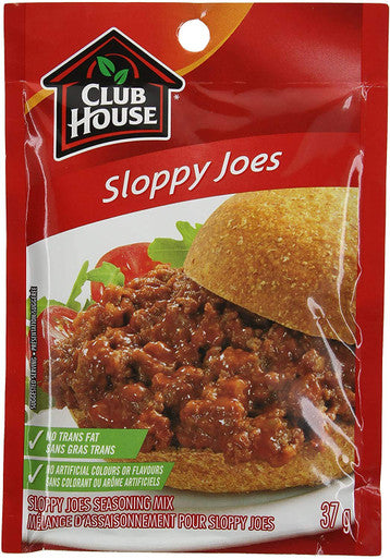 Club House Sloppy Joes Seasoning Mix, 37g/1.3oz., (12 pack) {Imported from Canada}
