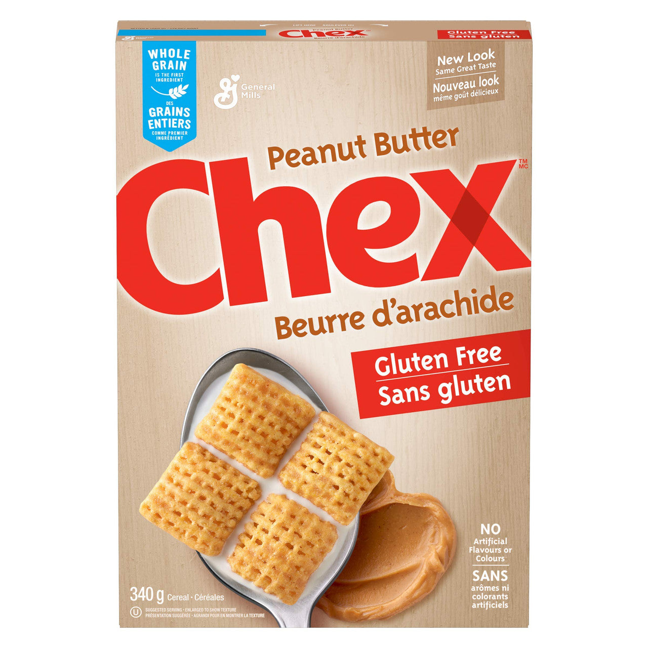 Chex Special Edition Gluten Free Peanut Butter Cereal, 340g/12 oz, {Imported from Canada}