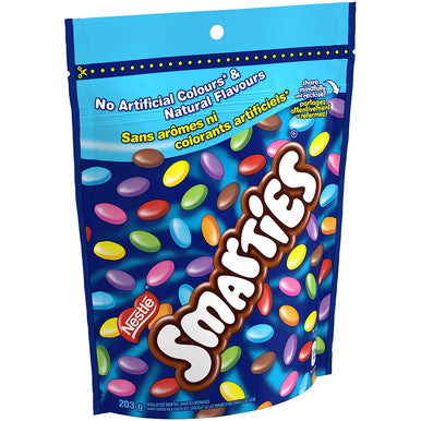 NESTLE SMARTIES Resealable Bag, 203g (PACK OF 4), {Imported from Canada}