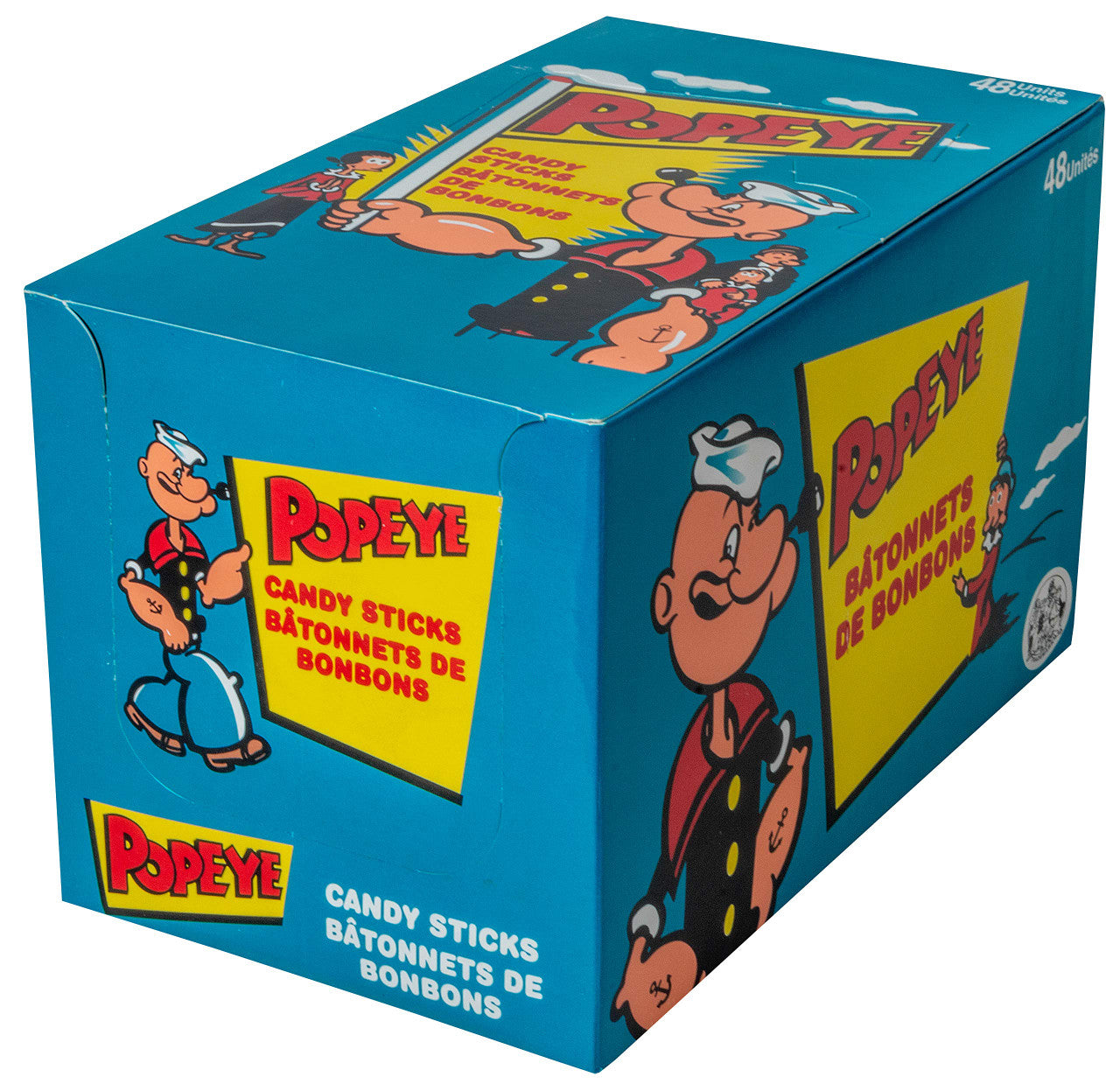 POPEYE Candy STICKS 16g per box 48ct {Imported from Canada}