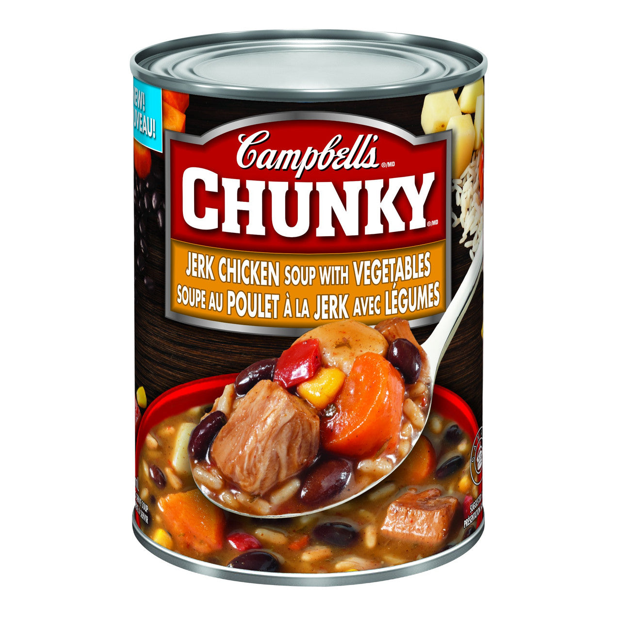 Campbell's Chunky Jerk Chicken Soup with Vegetables 540ml/18.25oz, (Imported from Canada)