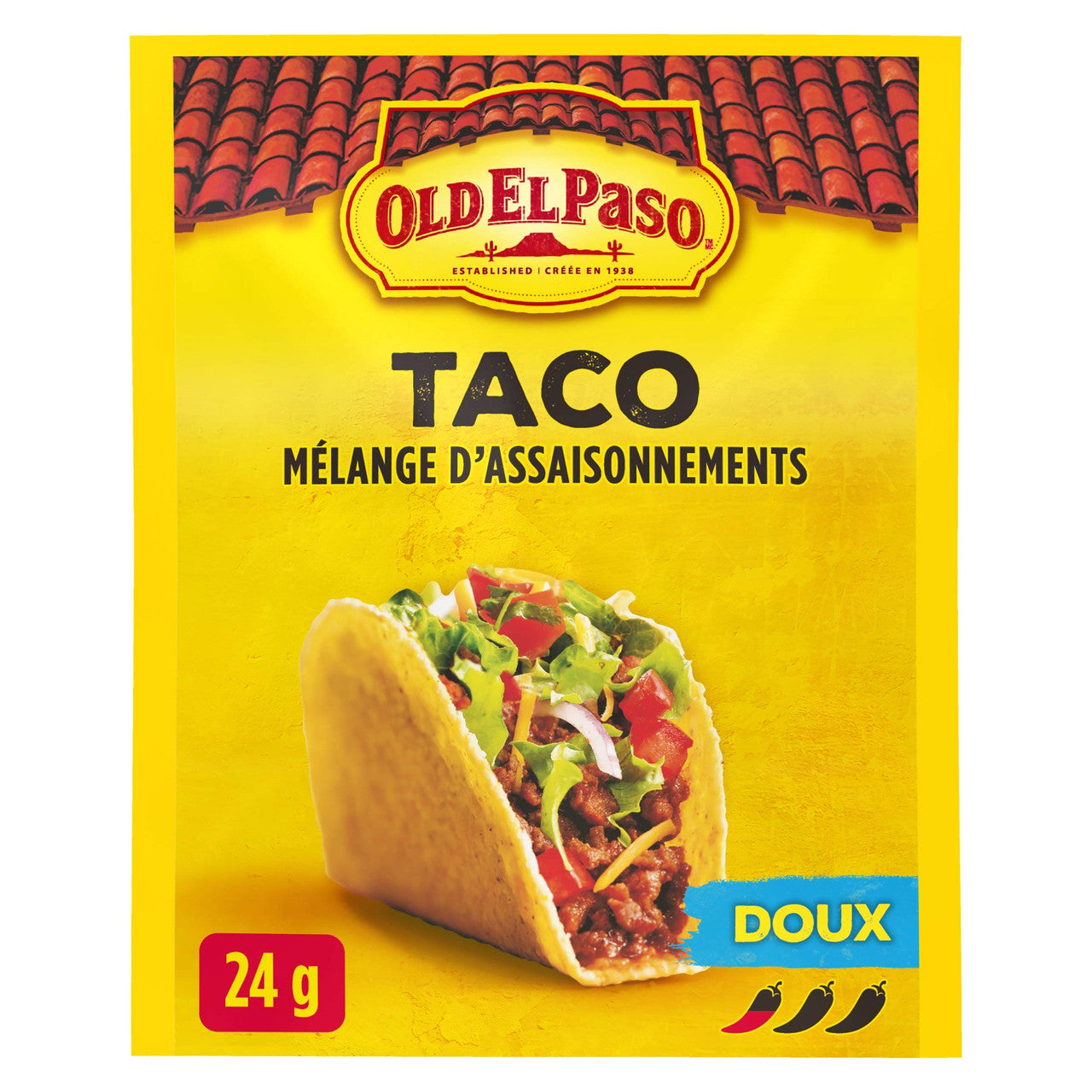 Old El Paso, Taco Seasoning Mix Mild , 24g/0.8oz., {Imported from Canada}
