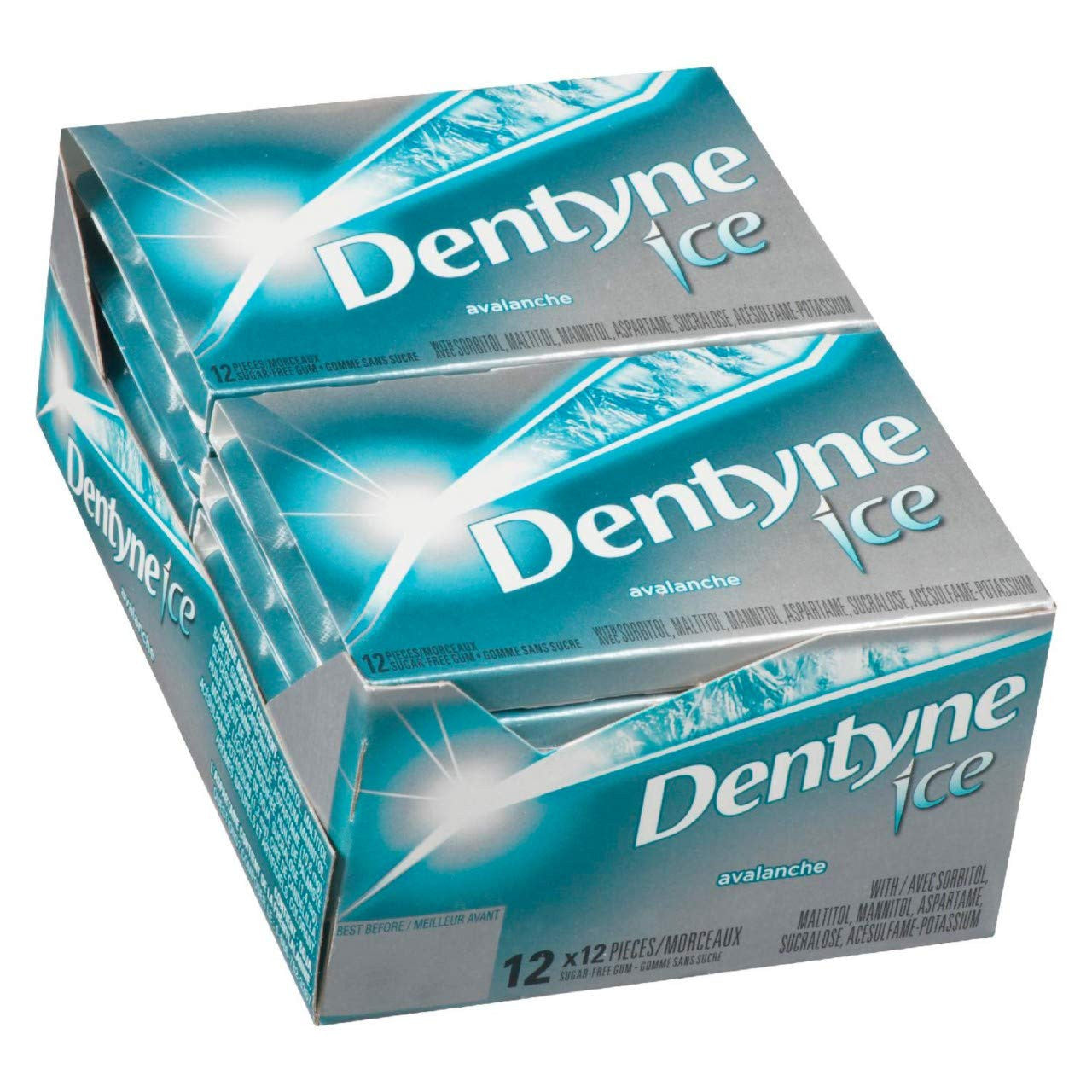Dentyne Ice, Avalanche, Sugar Free Pellet Gum - 12x12/144ct