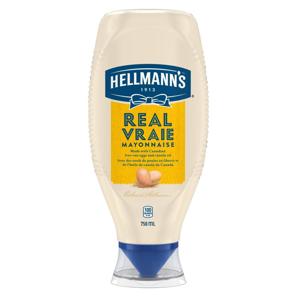 Hellmanns Real Mayonnaise 750mL/25.4 oz. {Imported from Canada}