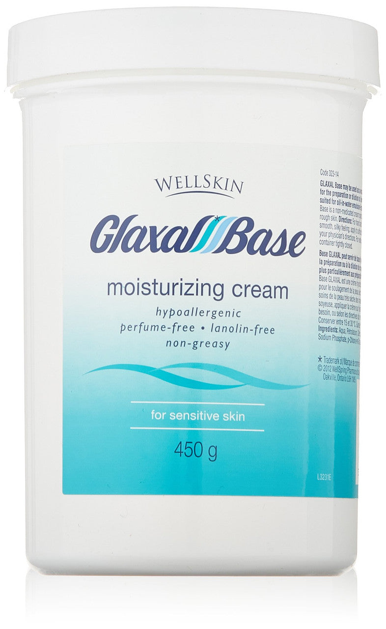 Wellskin Glaxal Base Moisturizing Cream - 450g (15.9 Oz) Large Size