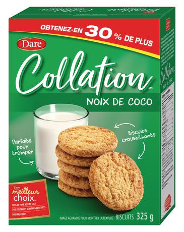 Dare Breaktime Coconut Cookies, 325g/11.5oz, 12 count, {Imported from Canada}